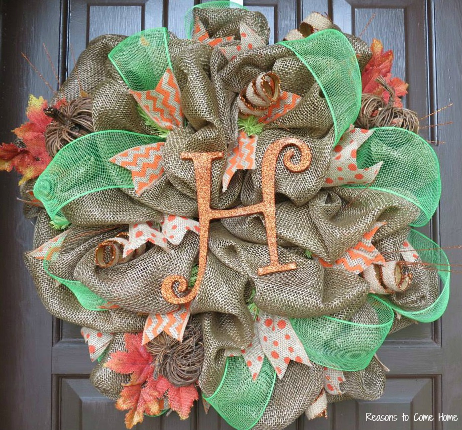 Fall Deco Mesh Wreath